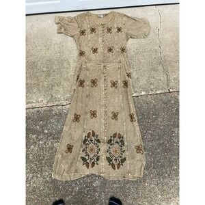 Womens Embroidered Peasant Dress&Skirt Size S Boho Festival Indie First Time